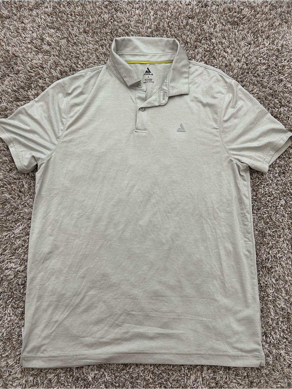 JOOLA Performance Club Polo Shirt Mens Large Pickleball Gravity Gray Heather New